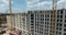 A vertical inspection of a multi storey building being built