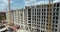 A vertical inspection of a multi storey building being built