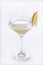 Vertical isolated shot of a glass of margarita  - perfect for menu usage