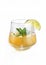 Vertical isolated shot of vodka tonic beverage  - perfect for menu usage