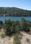 Vertical of Lake Roberts in New Mexico.