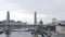 Vertical lift bridge in Brest, France.