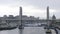 Vertical lift bridge in Brest, France.