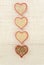 Vertical Line of Super Seed Hearts