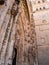 Vertical low angle of the mesmerizing architecture of the monumental city Salamanca in Spain