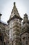 Vertical low angle shot of the beautiful facade of St. Giles\' Cathedral captured in Edinburgh, UK