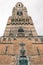 Vertical low angle shot of Belfry of Bruges in Belgium