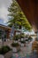 Vertical of Mandurah alleyway foreshore with colorful pathway, Australia.