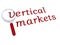 Vertical markets with magnifiying glass