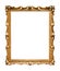 Vertical narrow baroque wooden painting frame
