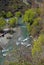 Vertical Panorama of Arrow River, Arrowtown, New Zealand