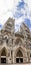 Vertical panorama of the Basilica in Quito, Ecuador