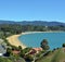 Vertical Panorama of Little Kaiteriteri with Copy Space