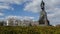 Vertical panorama of the monument Admiral Nakhimov in Sevastopol