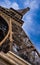 Vertical panoramic close-up of the Eiffel Tower. Paris, France