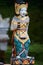 Vertical photo of beautiful Balinese statue