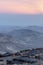 Vertical photo magic desert sunrise landscape over Israel judean desert holy land