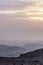 Vertical photo magic orange sunrise dawn over holy land judean desert in Israel