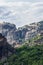 Vertical photo of Monasteries of Meteora on top of these rocks make up the second most important monastic community in Greece