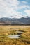 Vertical photo of Snowy Snaefellsjokull volcano summit