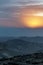 Vertical photo sunrise morning landscape on holy land judean desert in Israel