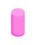 Vertical Pink Cylinder, Color Vector Illustration