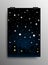 Vertical Poster Starry night sky. Star City. Moon.