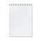 Vertical realistic graph ruled notebook