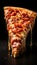 Vertical recreation of a slice pizza