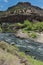 Vertical of the Rio Grande near Taos New Mexico.