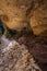 Vertical of the rocky Blanc-Martel hiking trail in La Palud-sur-Verdon, France