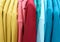 Vertical Rows of Colourful Women Coats