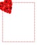 Vertical Script Frame Decorated with Poppy Heart.