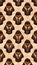 Vertical seamless background illustration of safari animals