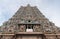 Vertical shot along the facade of the West Gopuram.