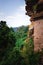 Vertical shot of Altdahn Castle ruins in Germany