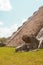 Vertical shot of the ancient Chichen Itza Mayan ruins