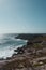 Vertical shot of the beautiful Isla Mujeres coast in Mexico