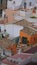 Vertical shot of the beautiful old cityscape of Seville with traditional architecture in Spain