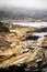 Vertical shot of a beautiful shore of Point Lobos State Natural Reserve, California, USA