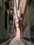 Vertical shot of the beautiful streets of Toledo in Spain