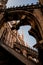 Vertical shot of a beautiful view of Duomo di Milano and an antique arch in Milan, Italy