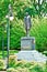 Vertical shot of the Benjamin Ryan Tillman Monument at South Carolina State House in Columbia