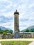 Vertical shot of the Bonnie prince Charlie at Glenfinnan