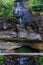 Vertical shot of Bridal Veil Falls in Highlands, USA