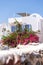 Vertical shot of buildings of Santorini - one of the Cyclades islands in Greece
