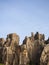 Vertical shot of a canyon in Cerro del Hierro, Sevilla