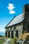 Vertical shot of the Church of Good Shepherd by Lake Tekapo captured in New Zealand