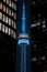 Vertical shot of the CN Tower in Toronto, Ontario