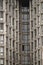 Vertical shot of details of a residential building in Germany